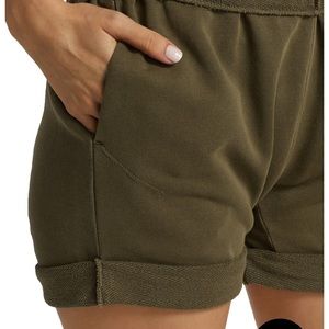 $138 Frame Denim organic cotton green shorts  0 XS yoga eco fashion loungewear